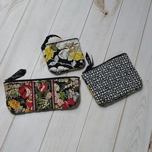Small Vera Bradley zipper bags